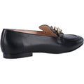 Hush Puppies Harper Chain Mocassins Noirs En Cuir Pour Femmes