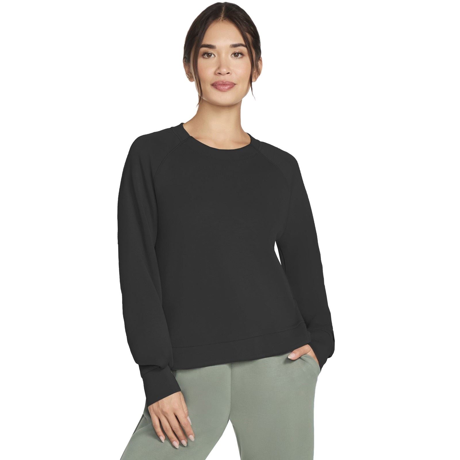 Skechers Performance Skechluxe Elevate Crewneck Sweat-Shirt Noir Pour Femme