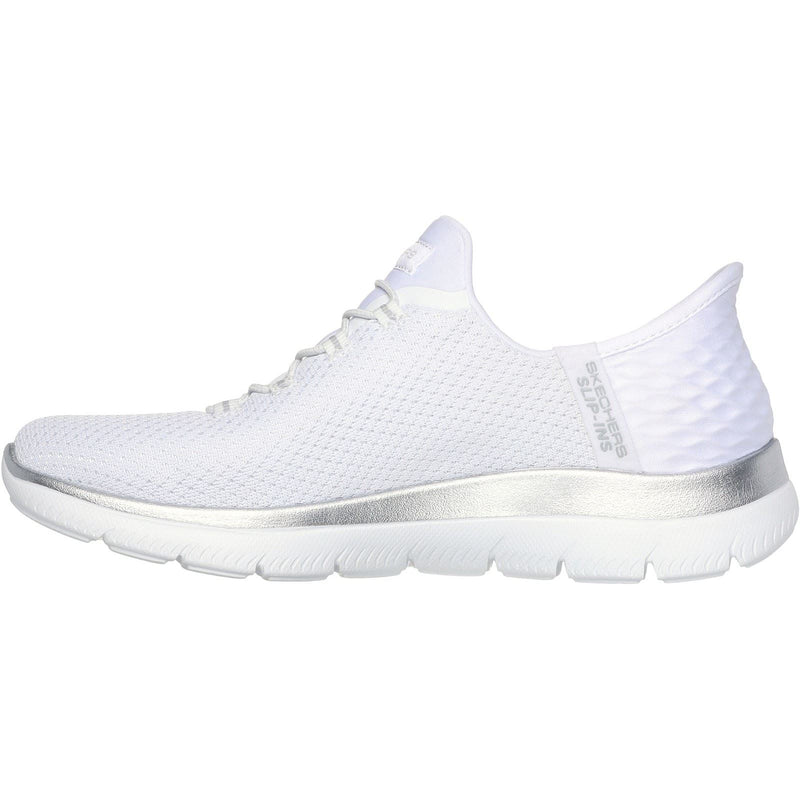 Skechers Summits Diamond Dream Chaussures De Sport Blanc/Argent Pour Femme