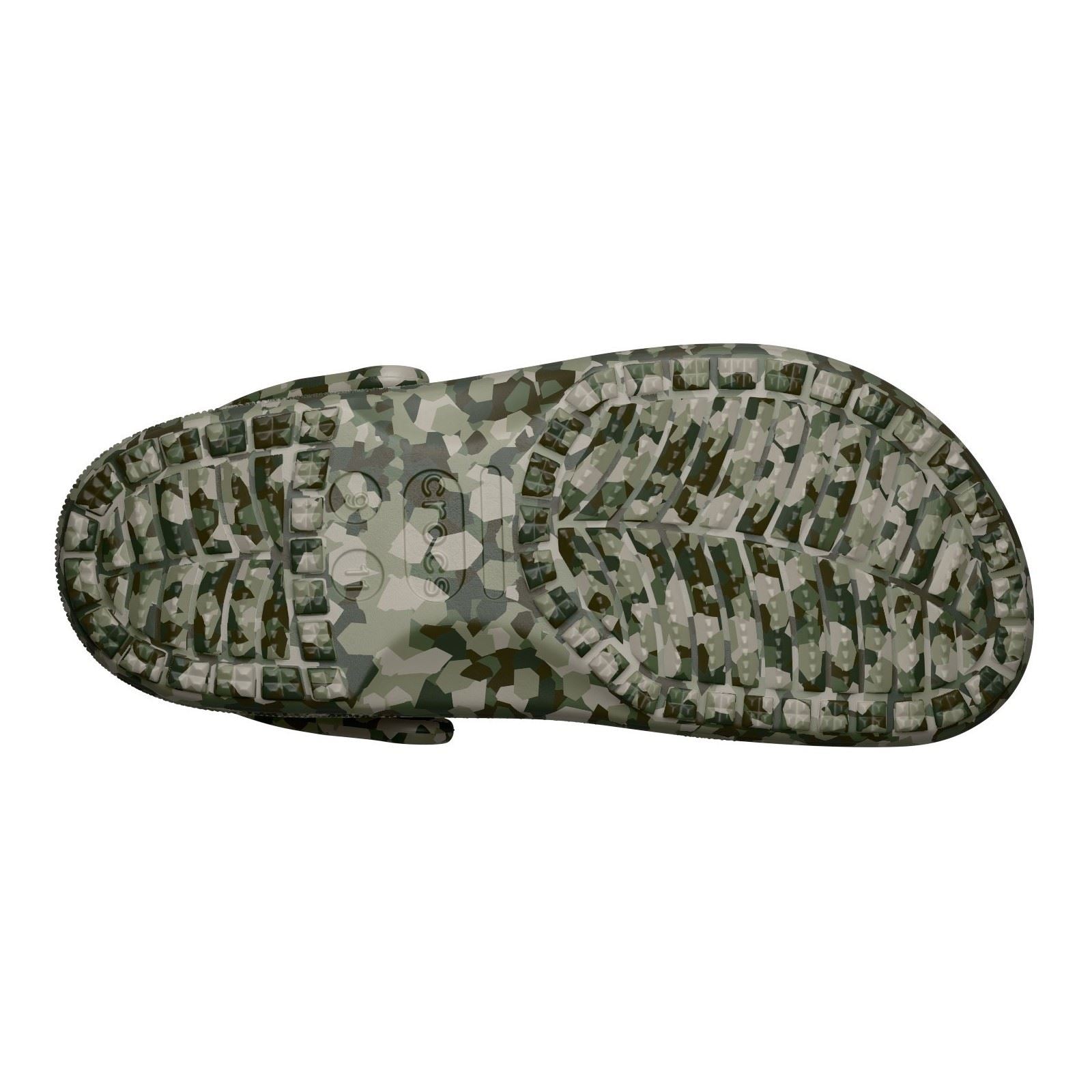 Crocs Classic Confetti Sabots Verts Armée Pour Hommes En Eva