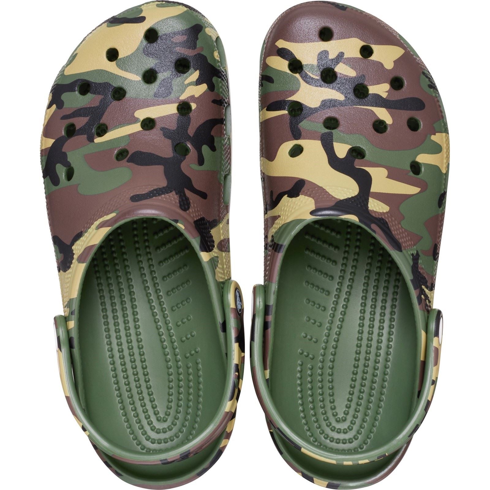 Crocs Classic Camouflage Sabots Verts Armée Pour Hommes En Eva