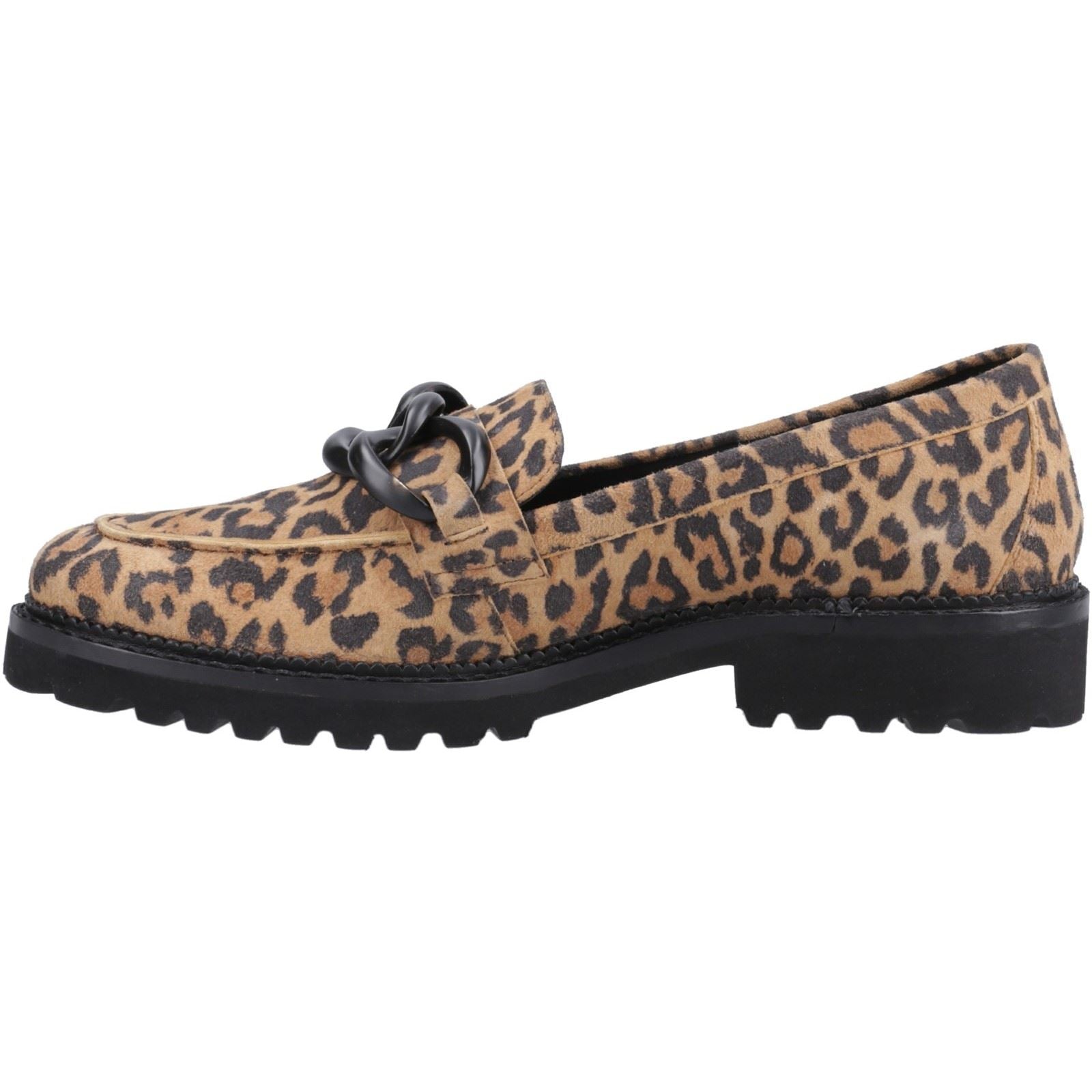 Hush Puppies Gianna Chaussures Plates Léopard En Cuir Pour Femmes
