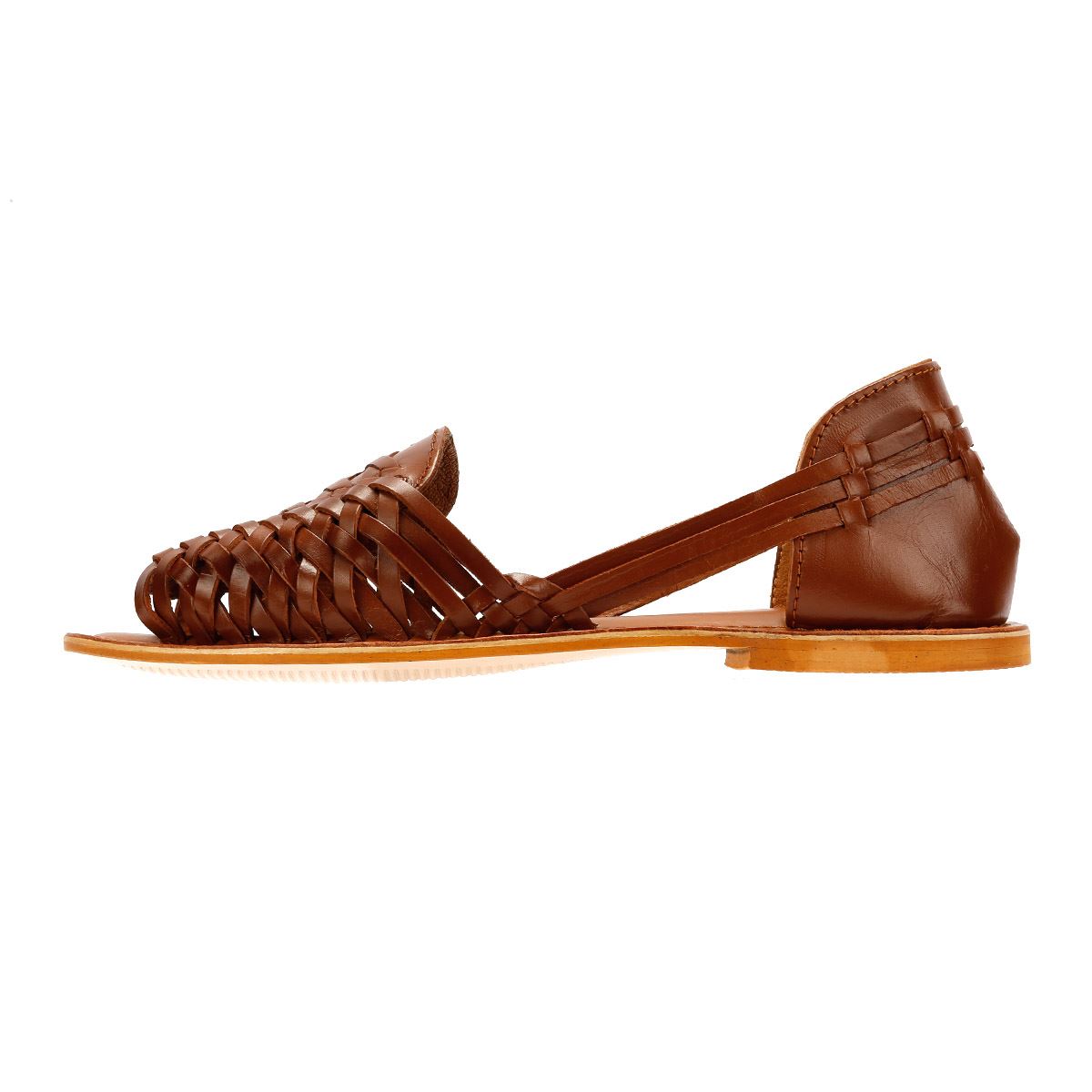 Tower London Hurache Sandales En Cuir Pour Femmes, Marron