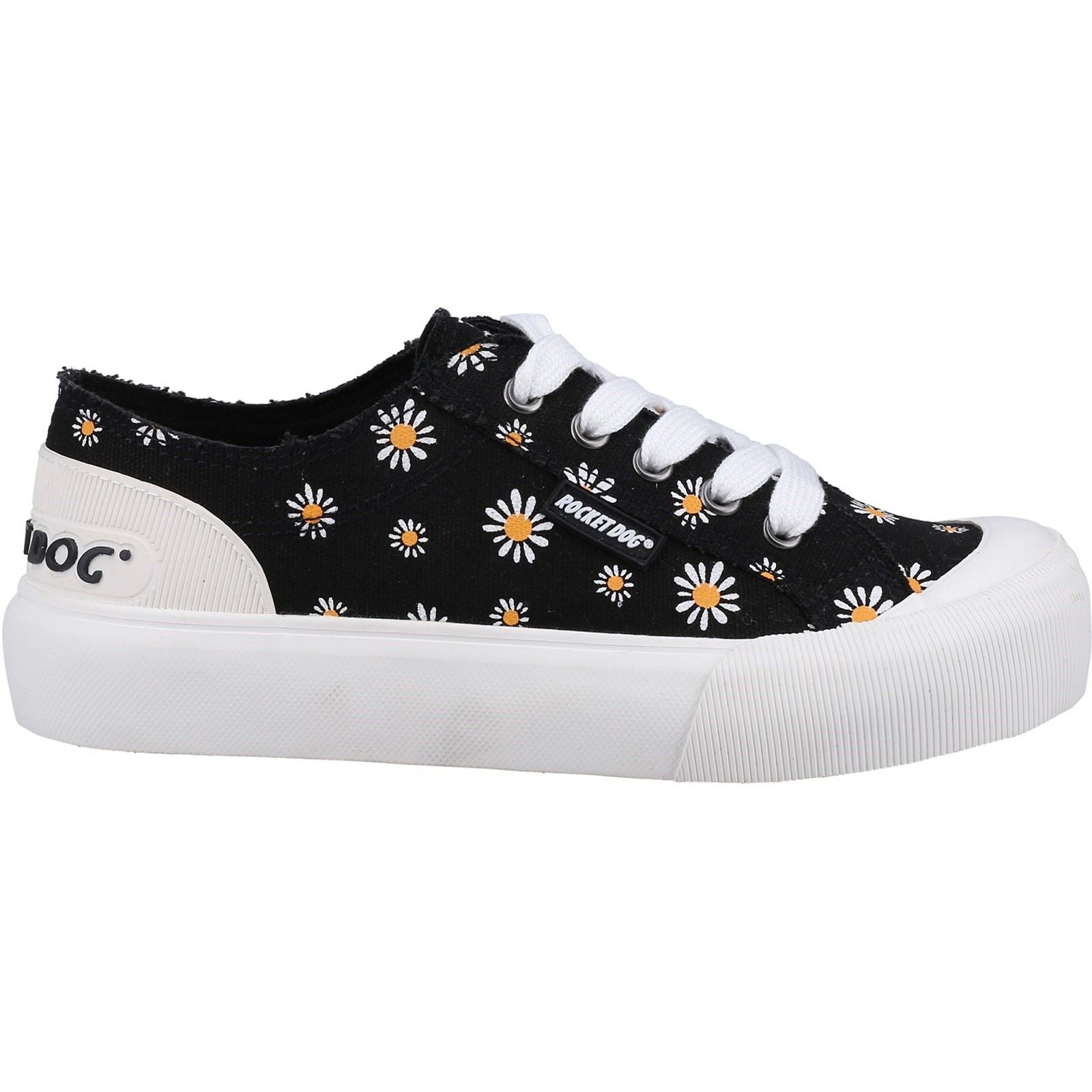 Rocket Dog Jazzin Plus Dixie Baskets De Sport En Coton Pour Femme, Noires