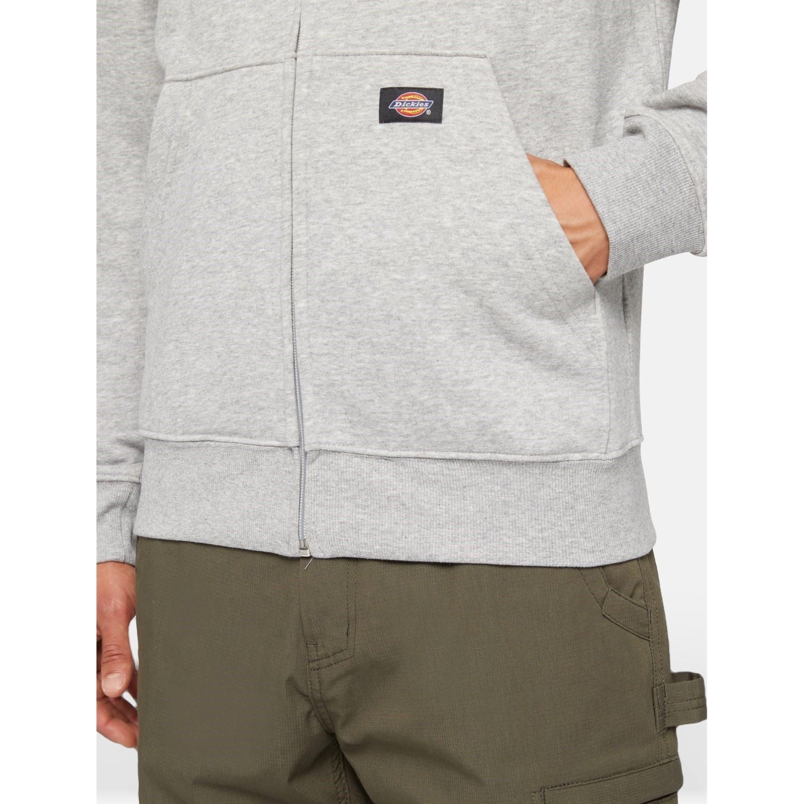 Dickies Everyday Fleece Zip Hoodie Veste En Polaire Grise Pour Homme