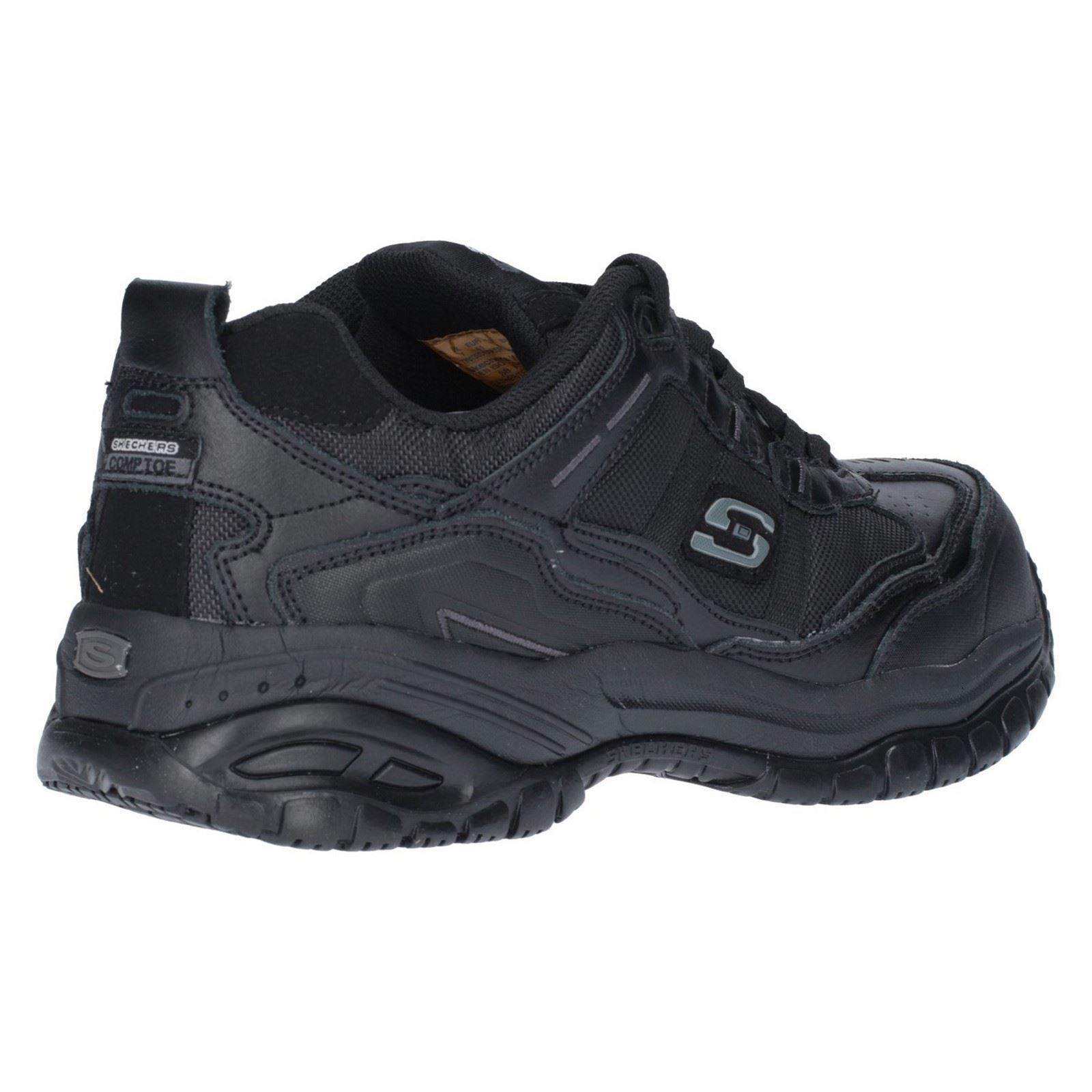 Skechers Workwear Soft Stride - Grinnell Basket De Sécurité Noires Pour Hommes Suede