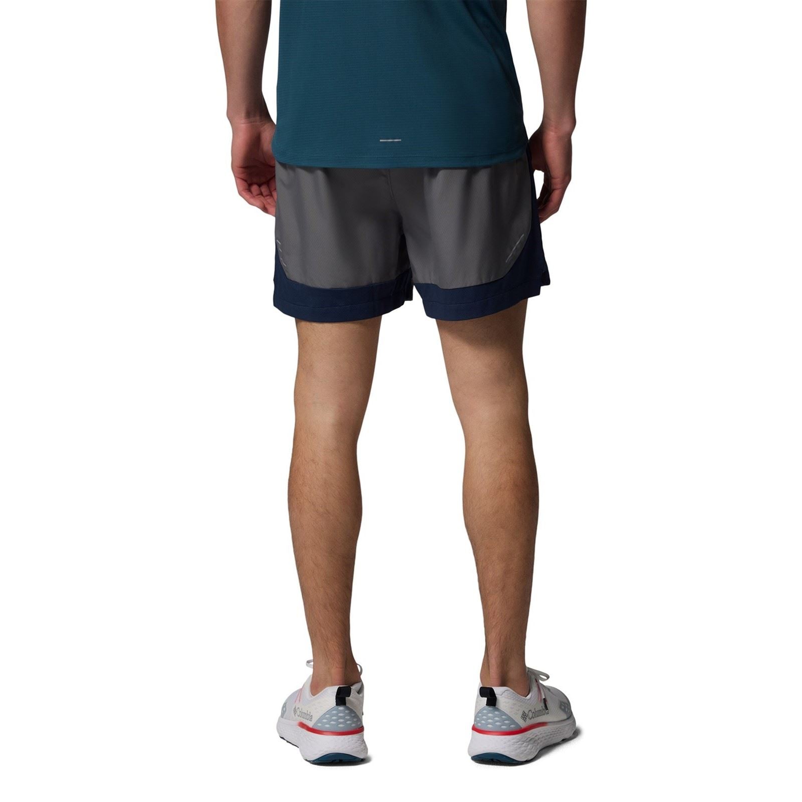 Columbia Three Pitch Shorts De Sport Gris En Polyester Pour Homme