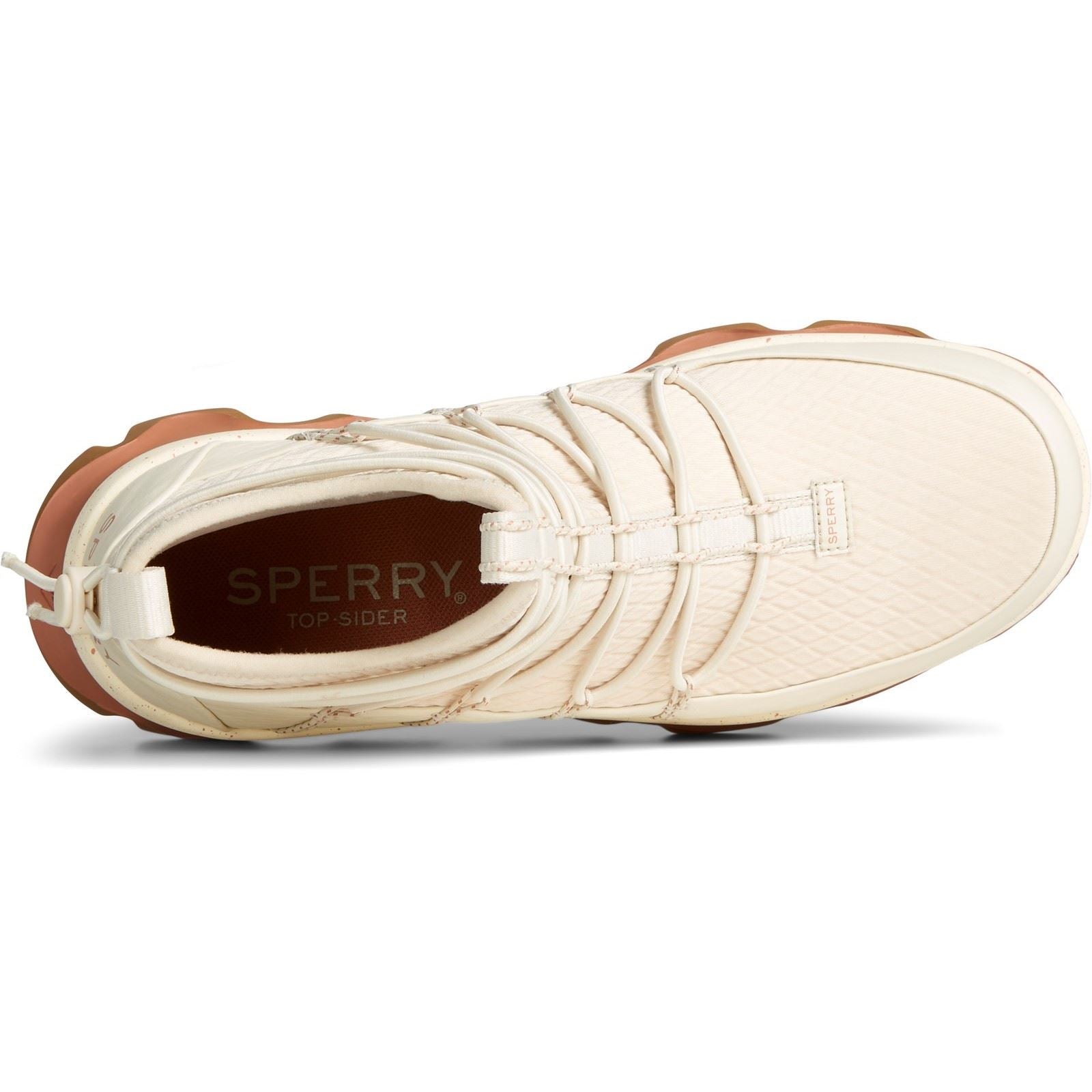 Sperry Saltwater 3D Bottes En Caoutchouc Blanches En Tissu