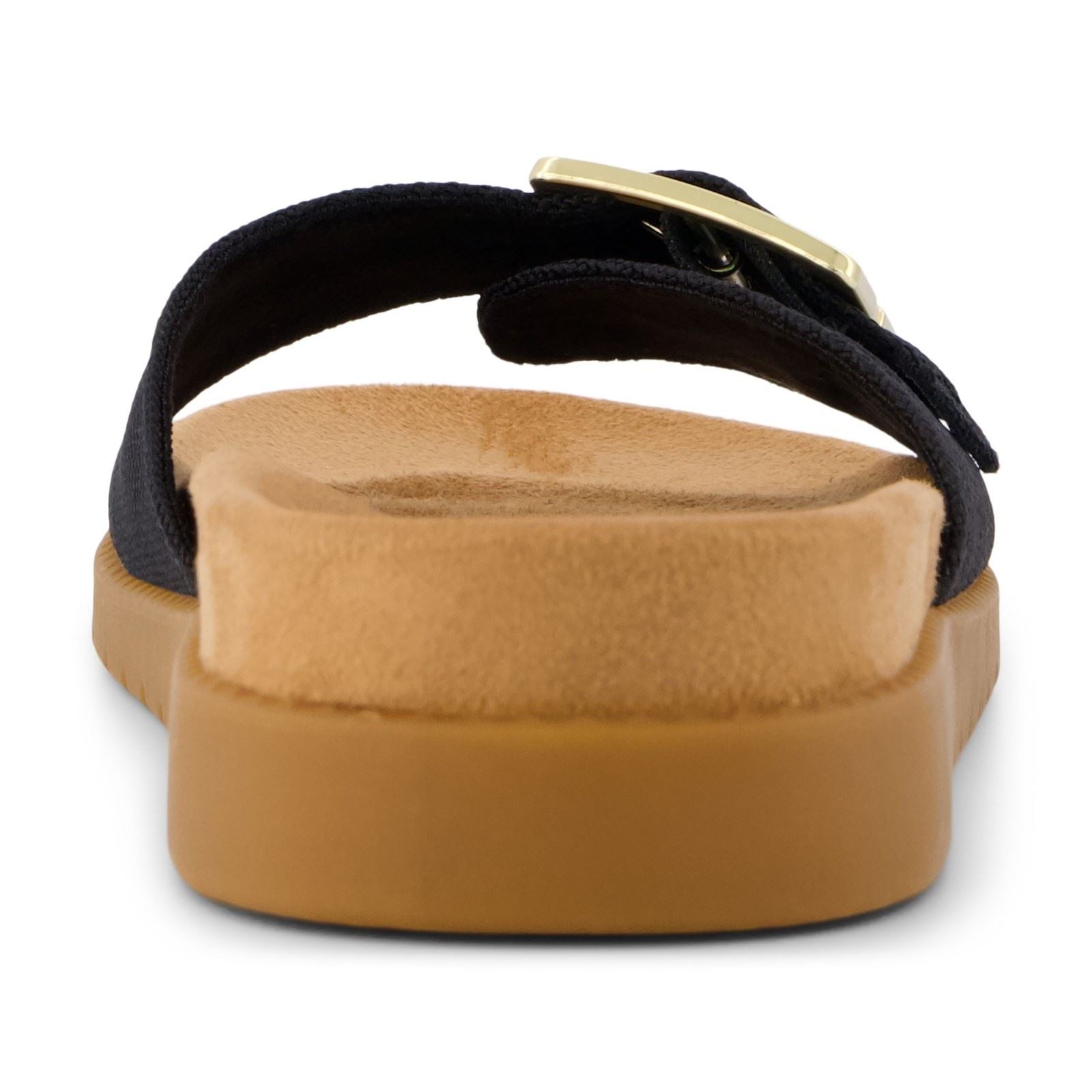 TOMS Marin Sandales Noires En Textile Pour Femmes