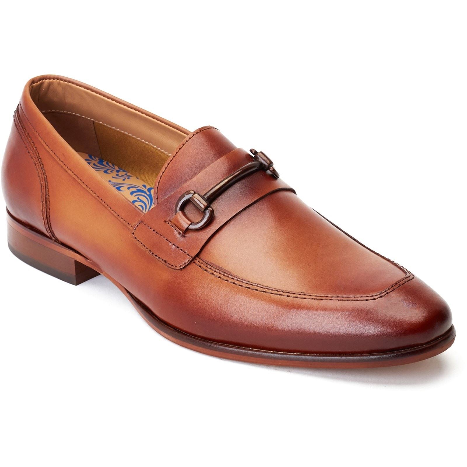 Base London Russo Chaussures À Enfiler Pour Hommes En Cuir Brûlé
