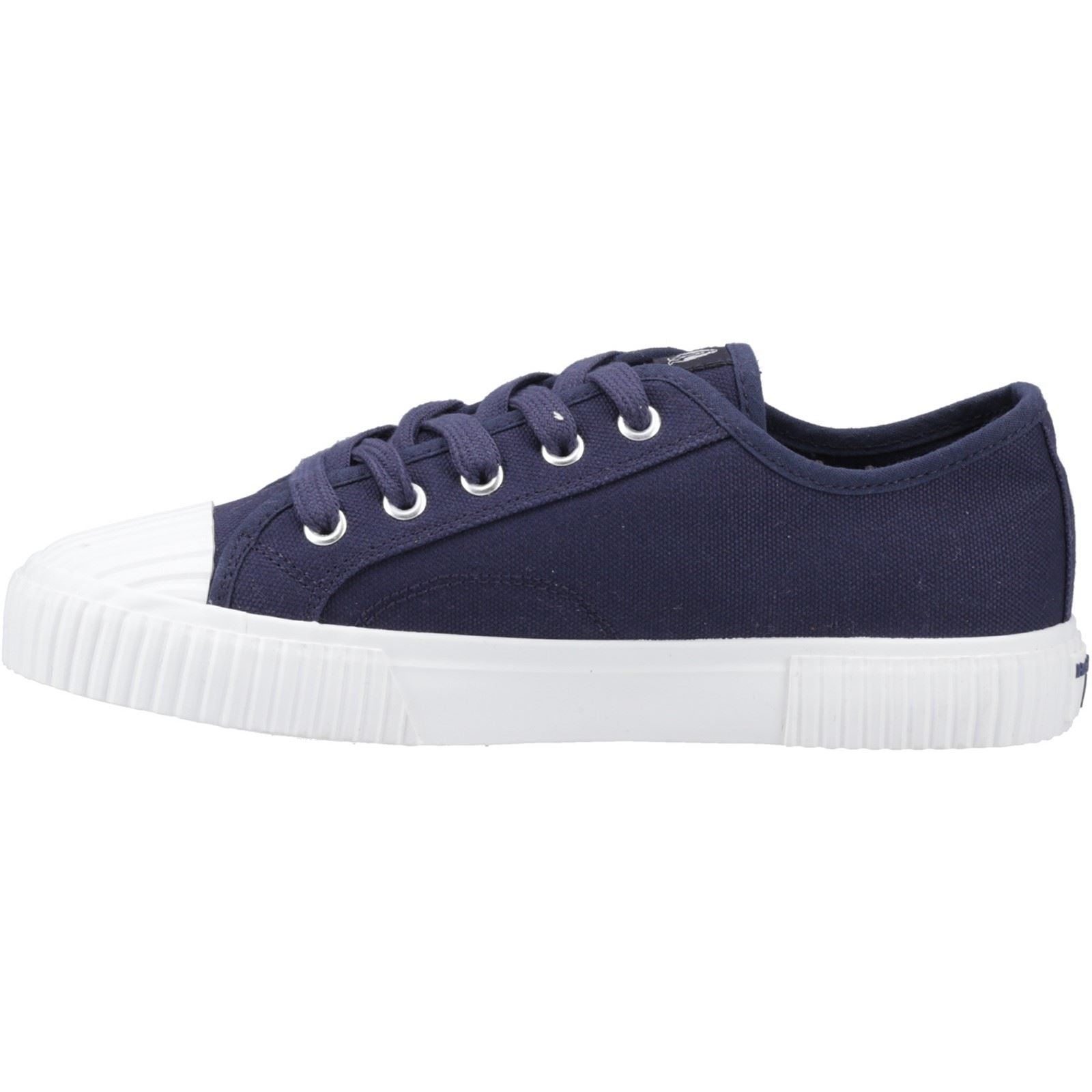 Hush Puppies Freya Canvas Sneakers Pour Femmes En Tissu Bleu Marine