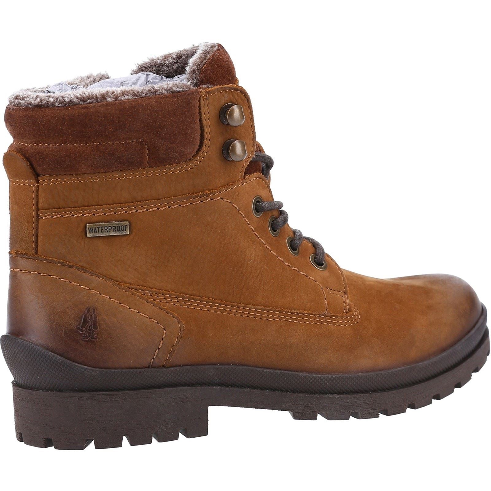 Hush Puppies Annay Bottes En Cuir Pour Femmes Couleur Chameau