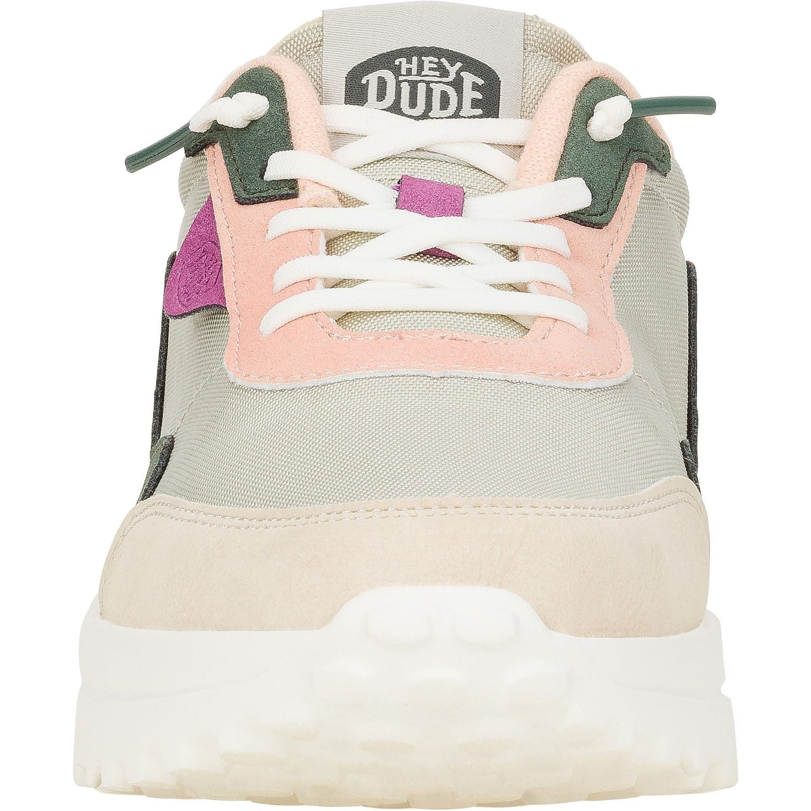 HEYDUDE Hayden Colorblock Baskets En Polyester Pour Femmes En Olive Poussiéreux/Multi