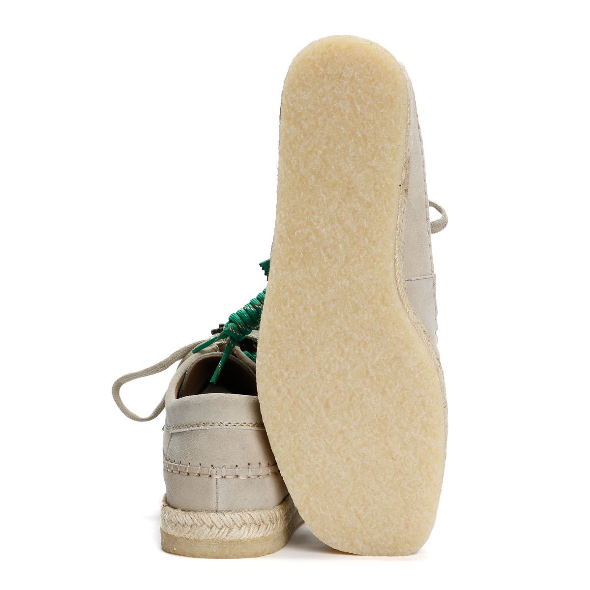 Pompeii X Clarks Originals Weaver Chaussures À Lacets Pour Homme En Suède Beige