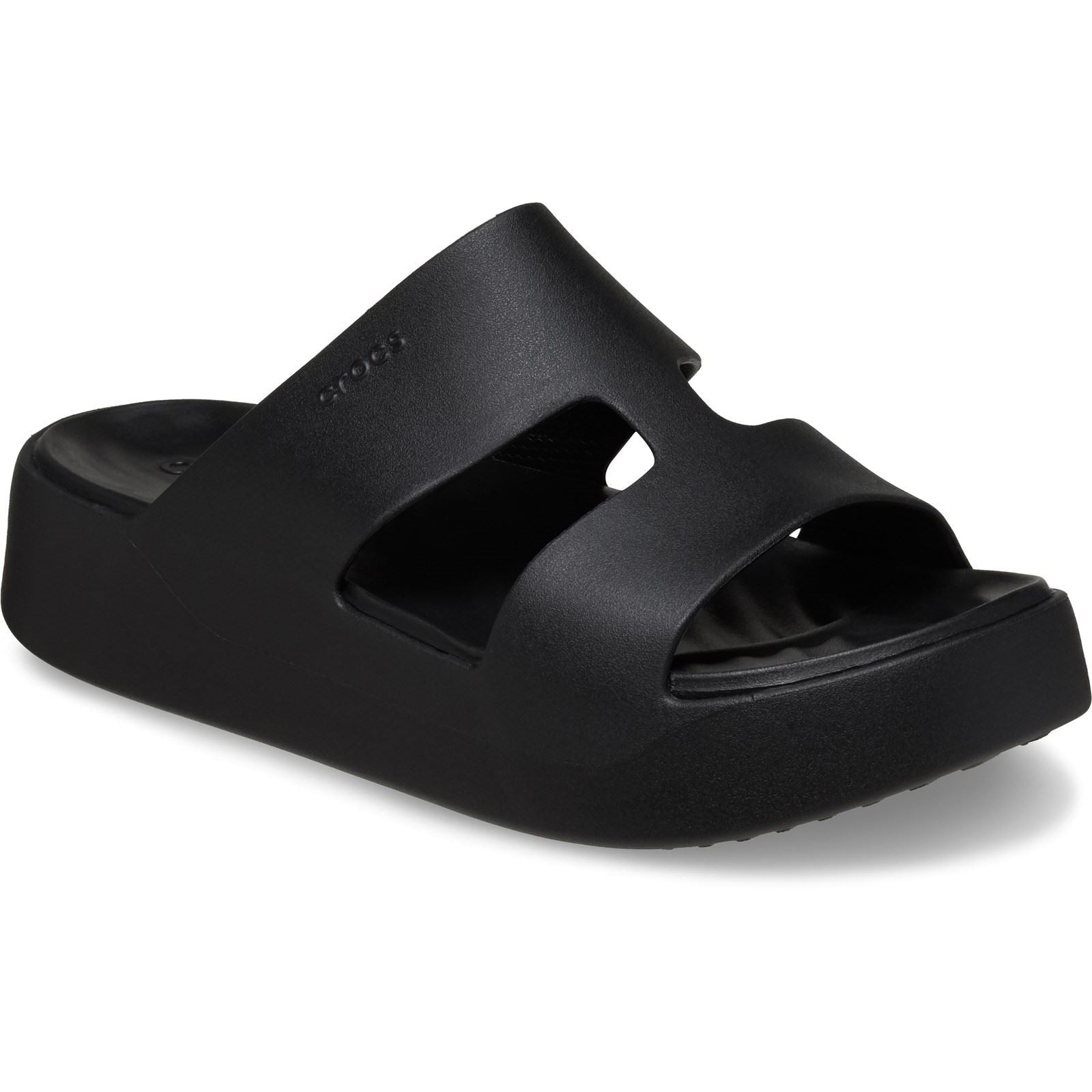 Crocs Getaway Platform H-Strap Crocs sandales noires pour Femmes en Thermoplastique