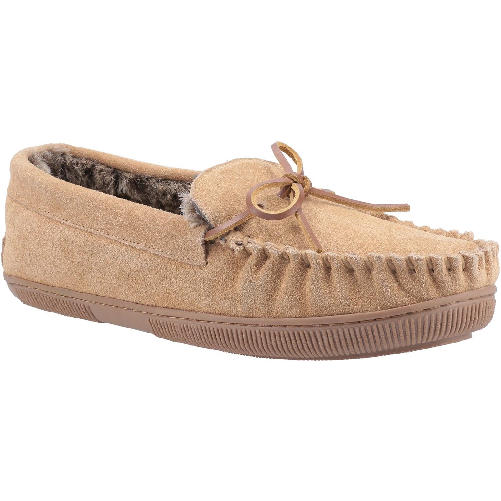 Hush Puppies Ace Chaussons Pour Hommes En Daim Couleur Beige