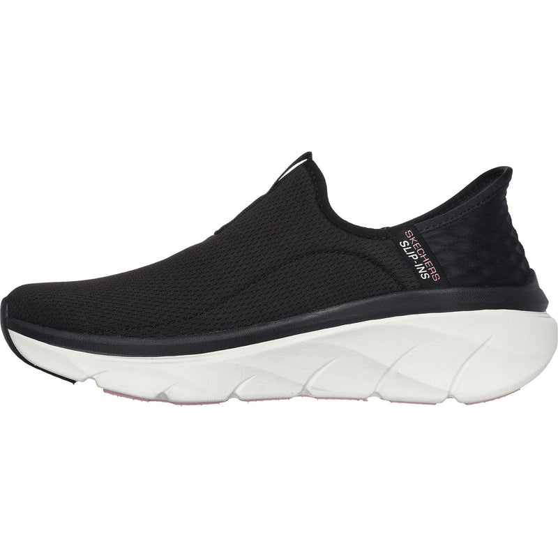 Skechers D'Lux Walker 2.0 Baskets En Polyester Pour Femme Noir/Rose