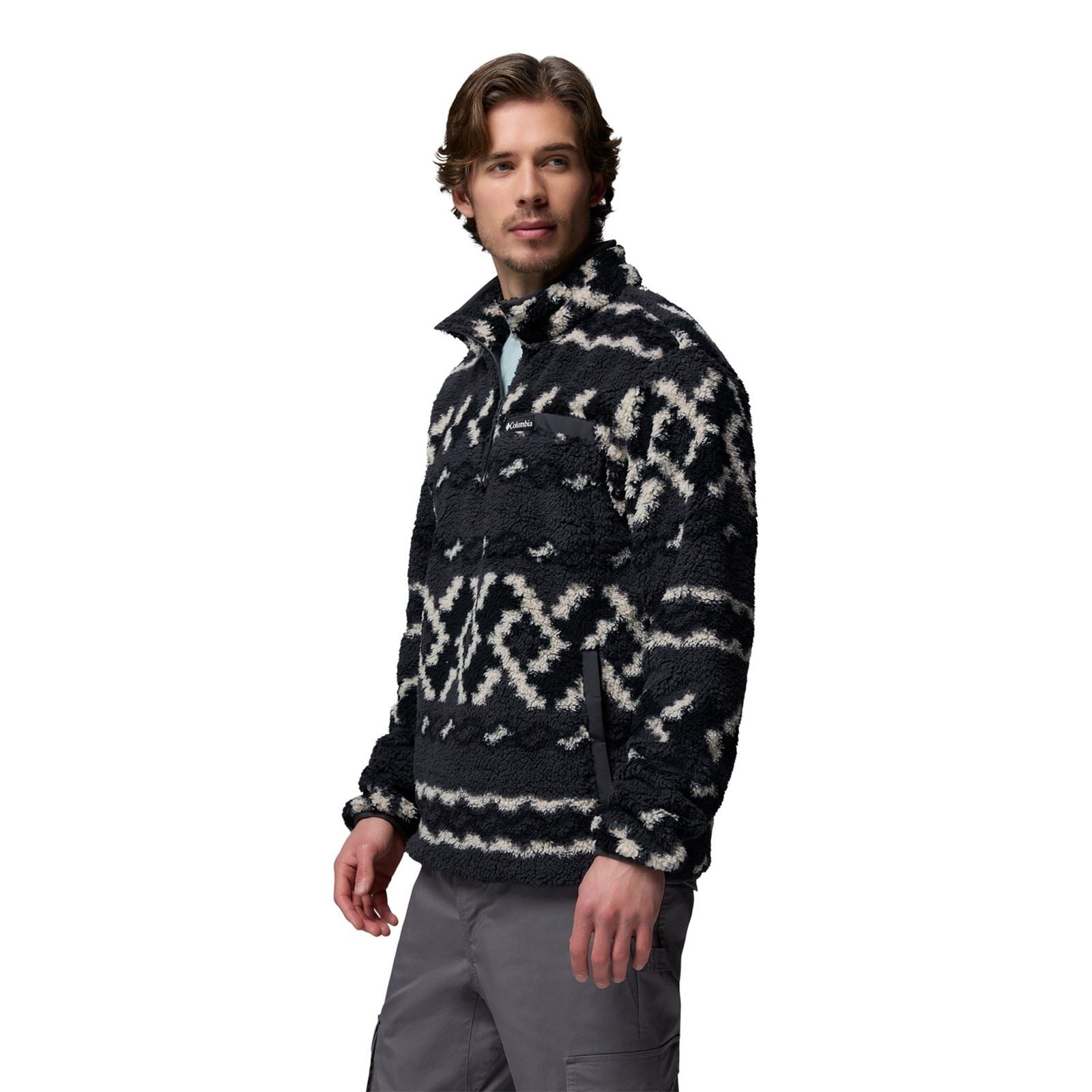 Columbia Rugged Ridge High Pile Half Zip Pull En Polaire Noir Pour Homme