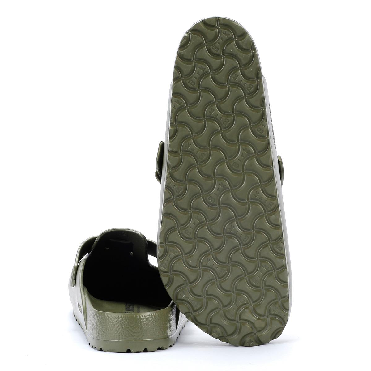 Birkenstock Boston Sabots Kaki Pour Hommes