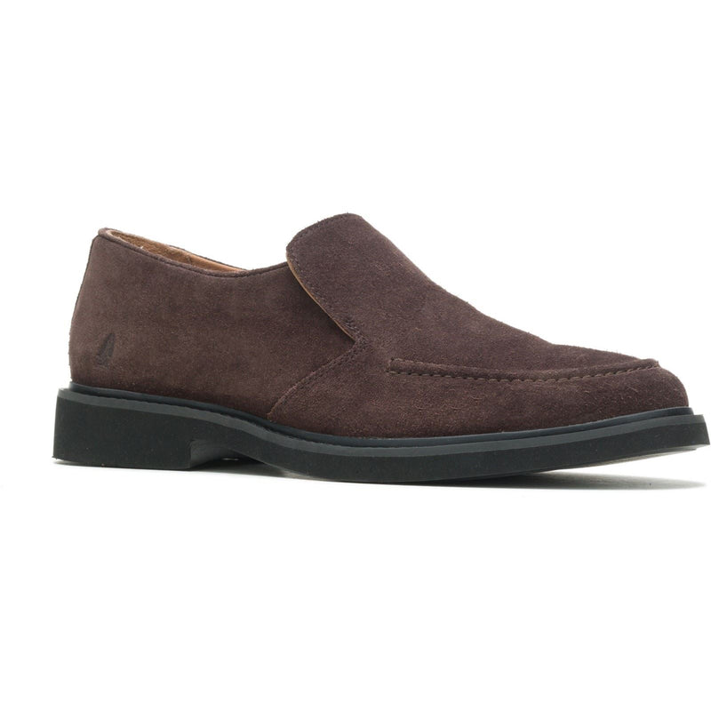 Hush Puppies Earl Slip On Chaussures Loafers Pour Hommes En Daim Marron