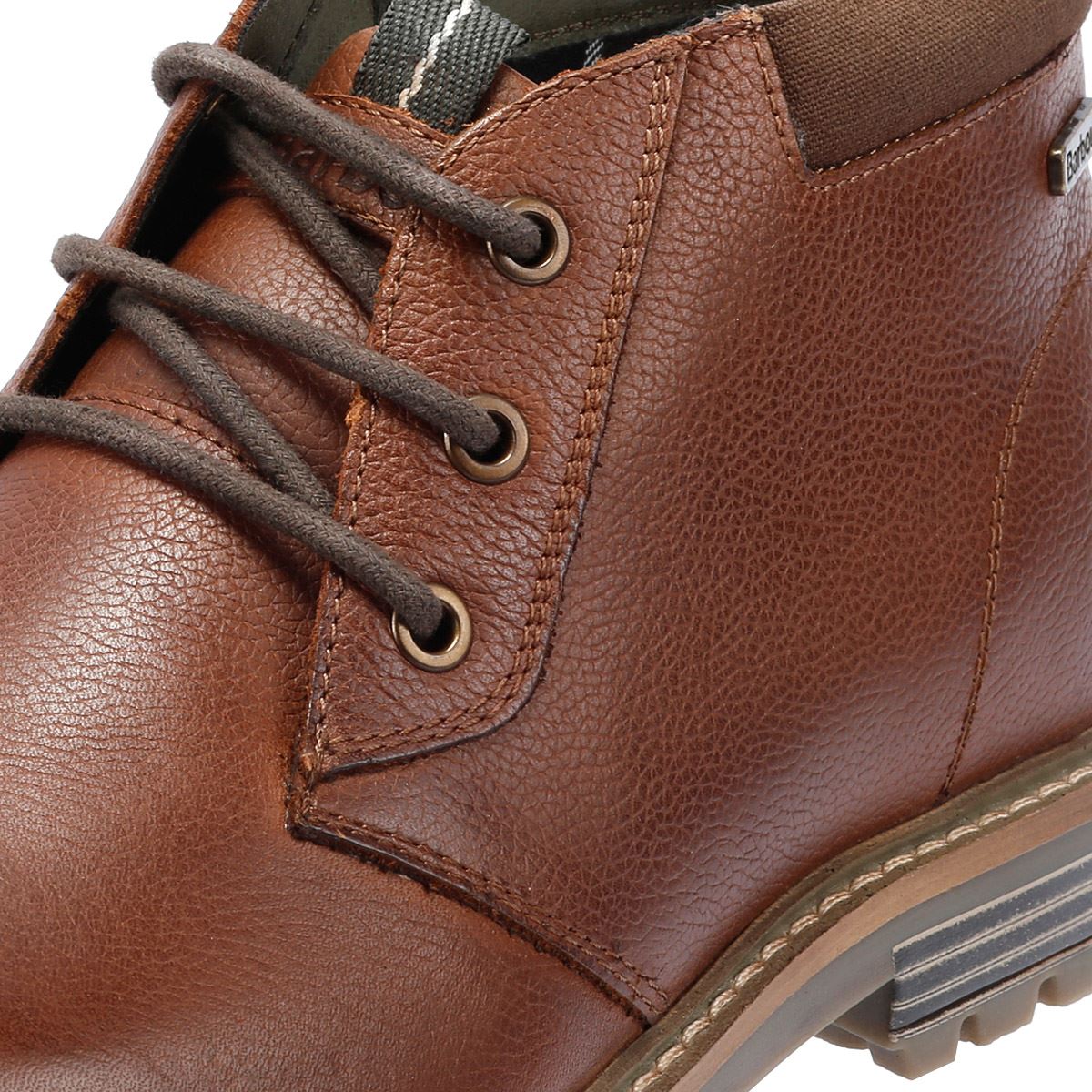 Barbour Boulder Bottes Hommes En Cuir Marron