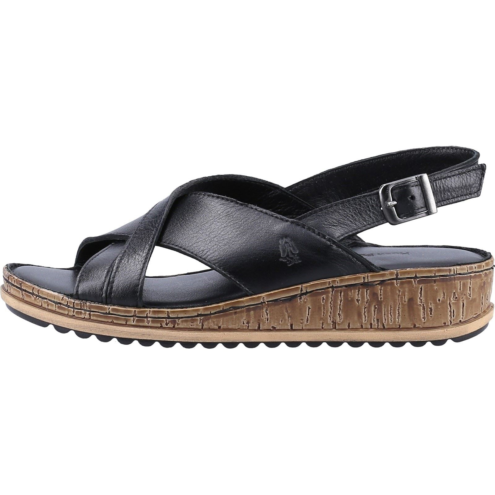 Hush Puppies Elena Escarpins Compensés Noirs Pour Femmes En Cuir