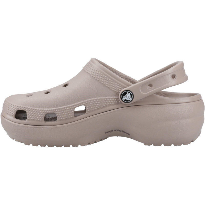 Crocs Classic Platform Clog Sabots Taupe Pour Femmes