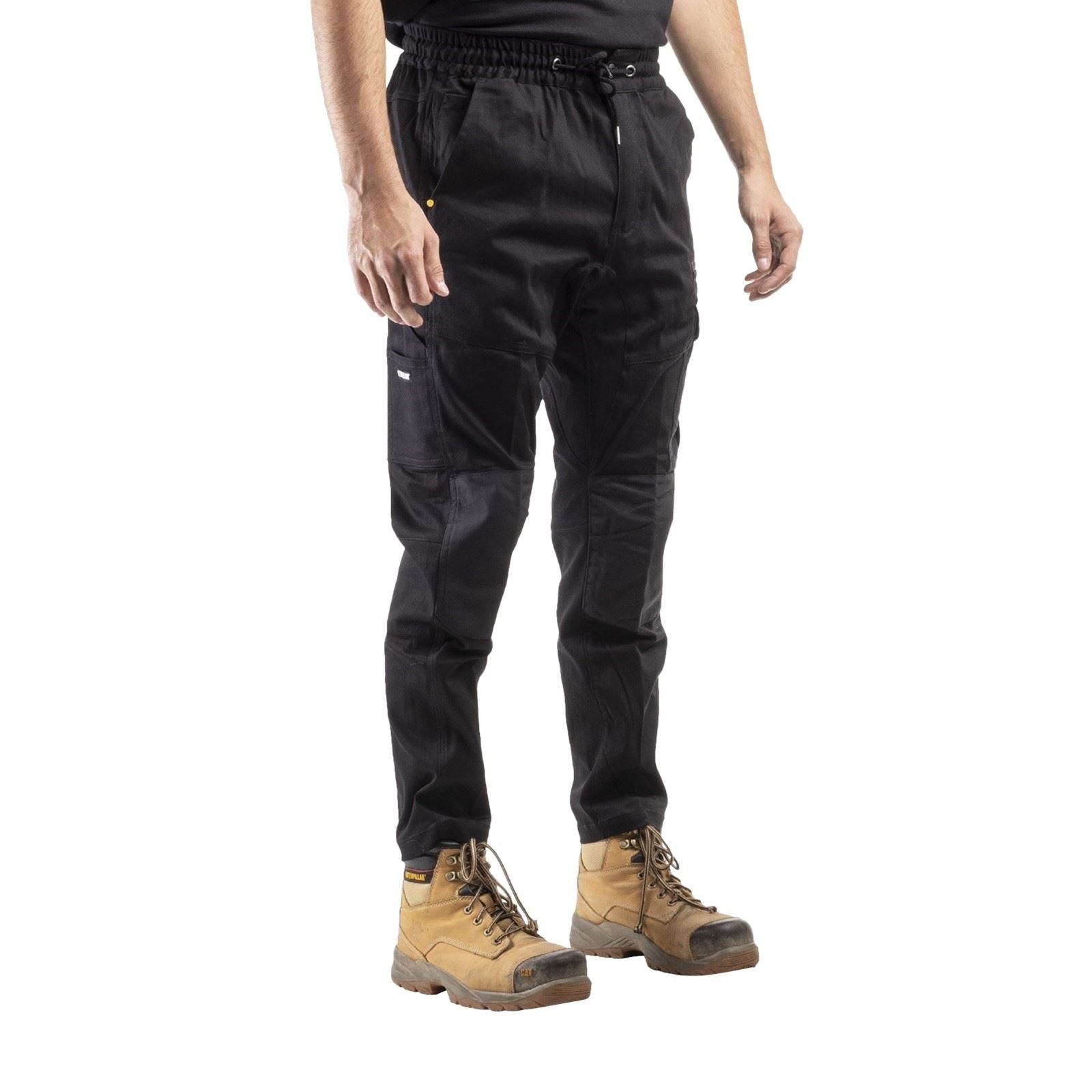 Caterpillar Dynamic Pantalons Noirs En Coton Pour Hommes - Extérieur