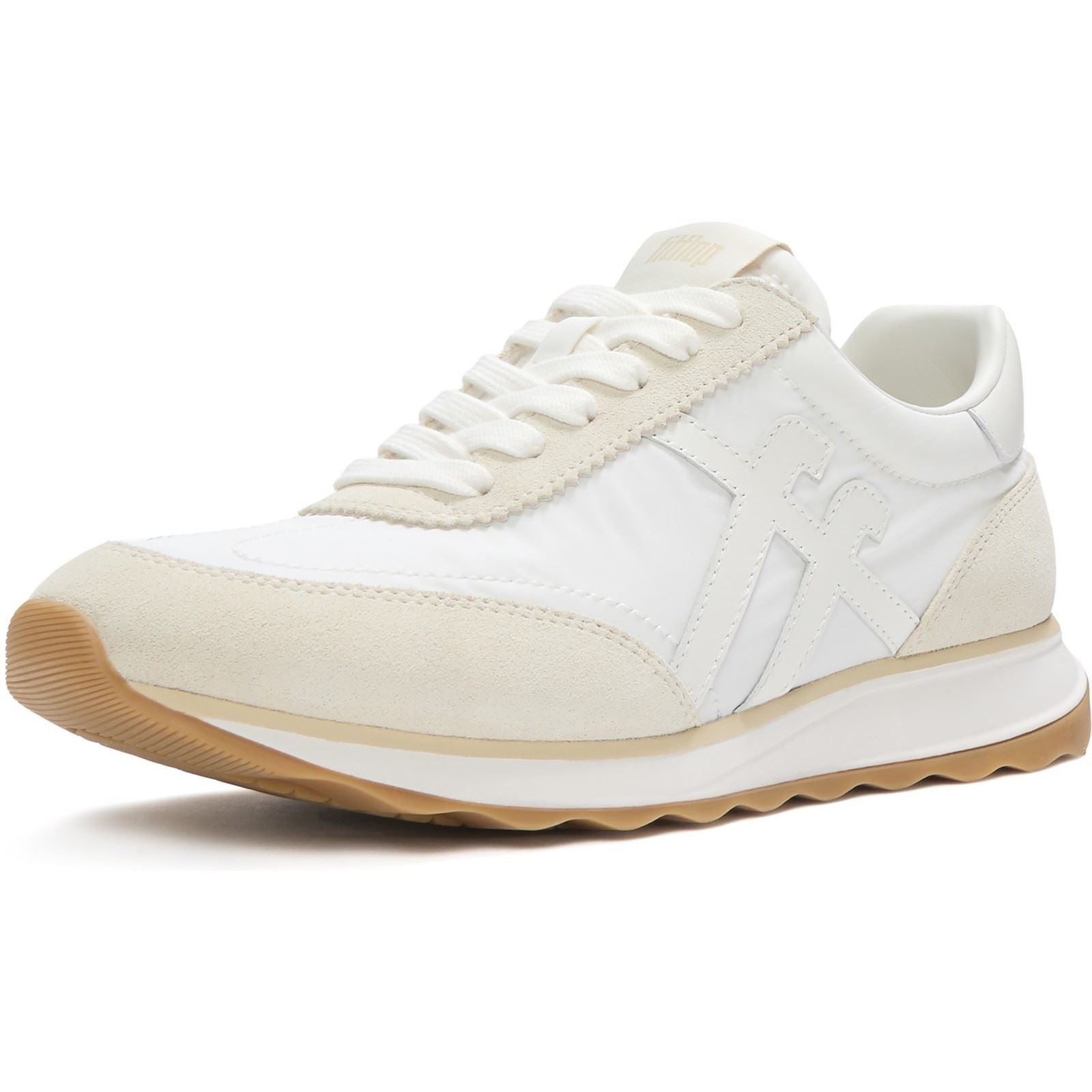 Fitflop Retro-Q FF Baskets Mixtes Blanches Urbaines En Nylon Pour Femmes