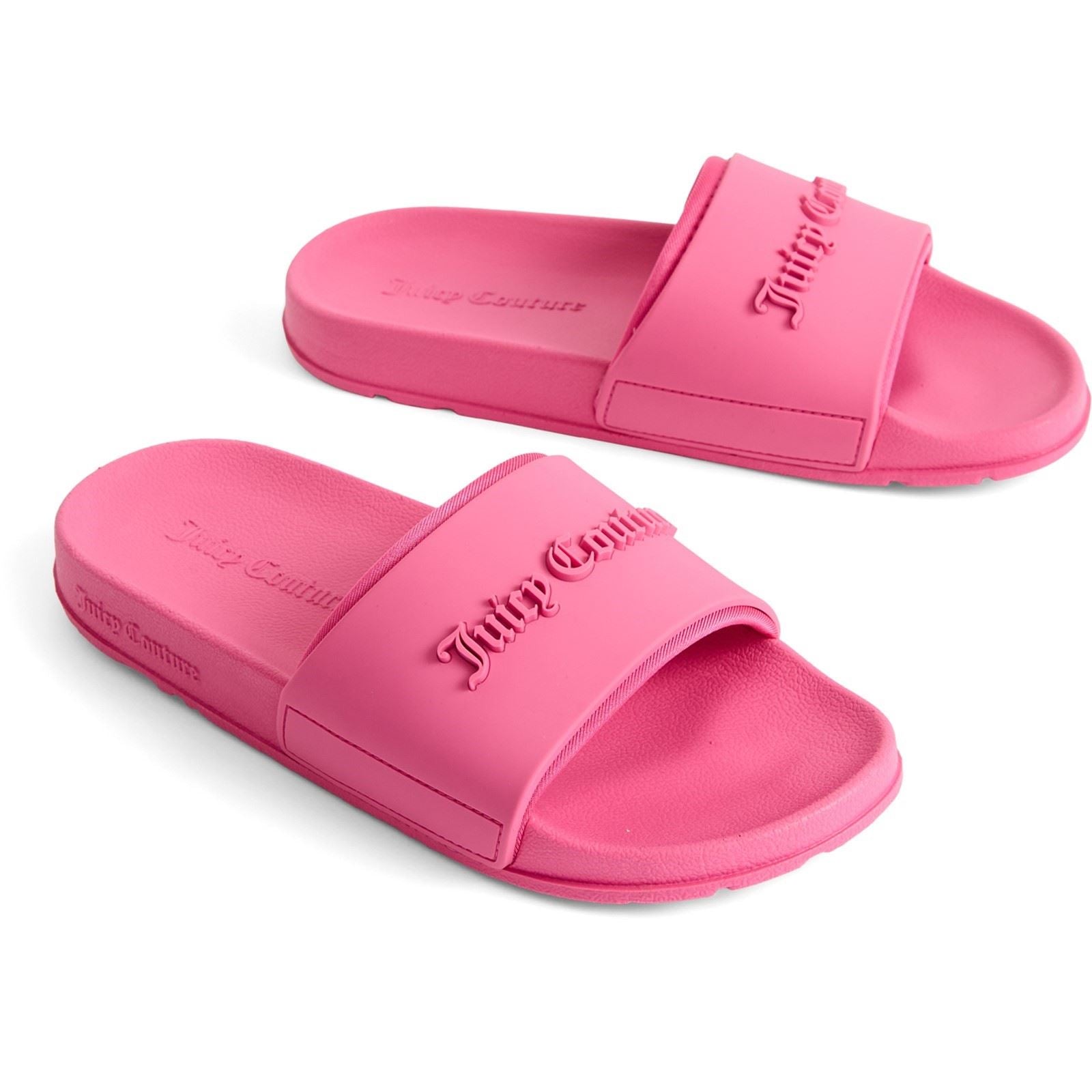Juicy Couture Embossed Sandales Femme Rose Lumineux En Pvc
