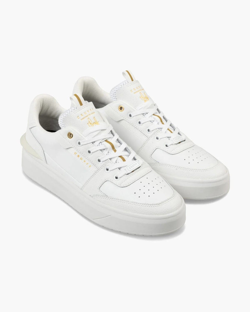 Cruyff Endorsed Tennis Baskets Blanches En Cuir Pour Hommes
