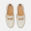 Timberland Classic 2 Eye Chaussures Blanches En Cuir Pour Femmes