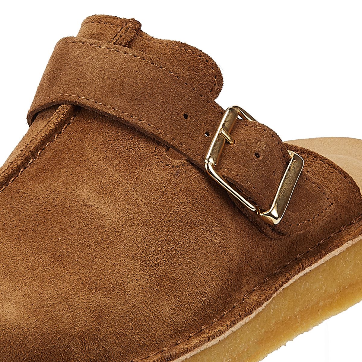 Clarks Originals Trek Mule Suede Sandales Homme Marron