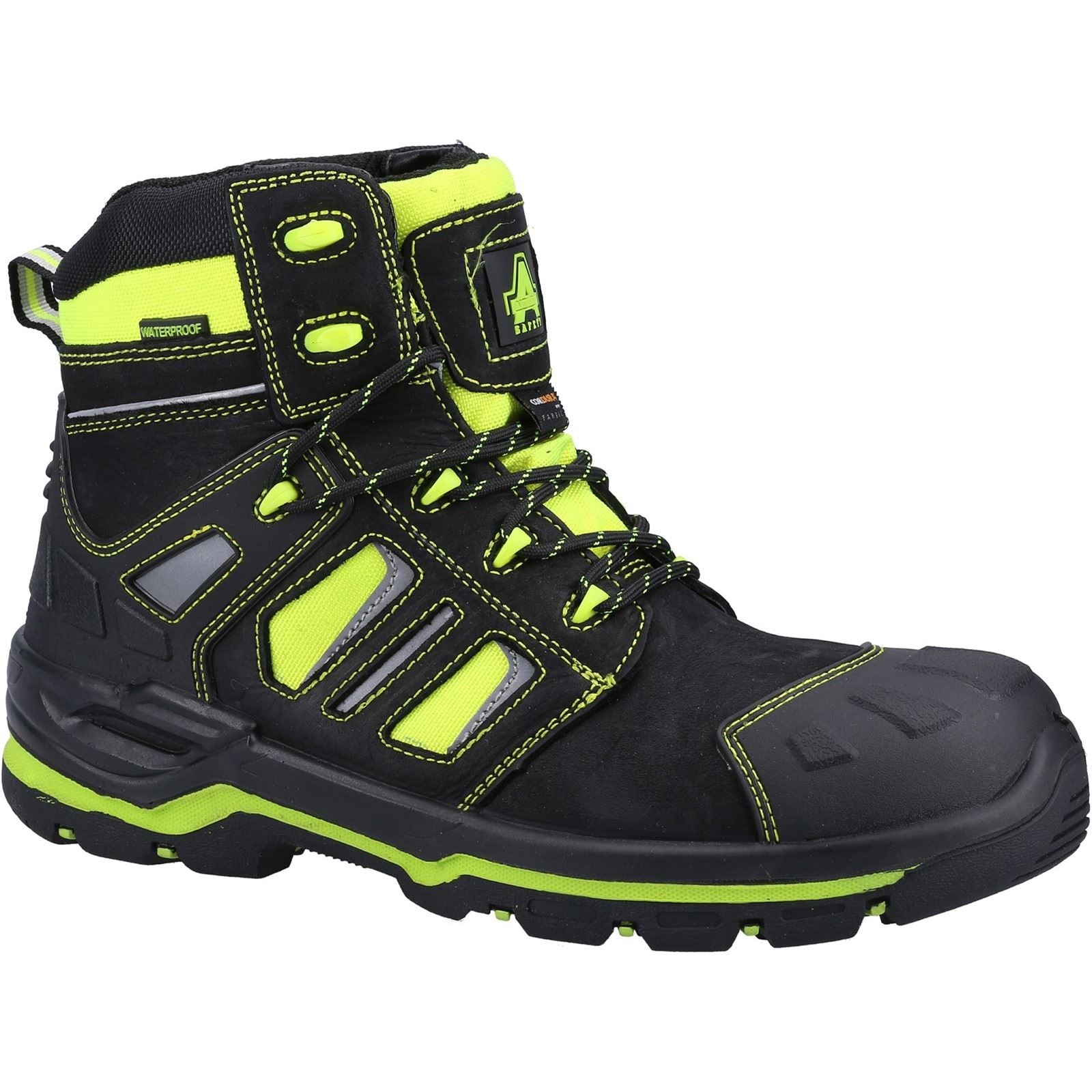 Amblers Safety  Bottines De Sécurité En Cuir Jaune Éclatant