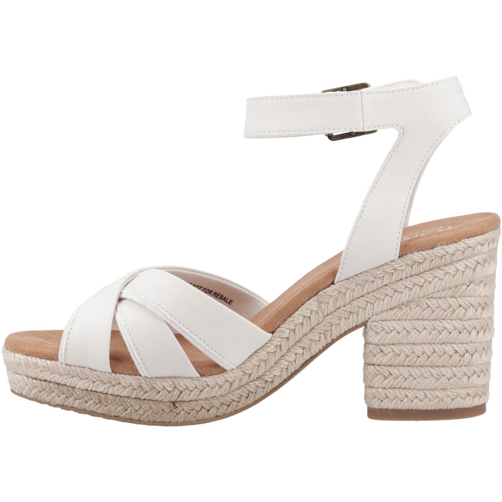 TOMS Majorca Strappy Sandales Pour Femmes En Cuir Couleur Sable Clair