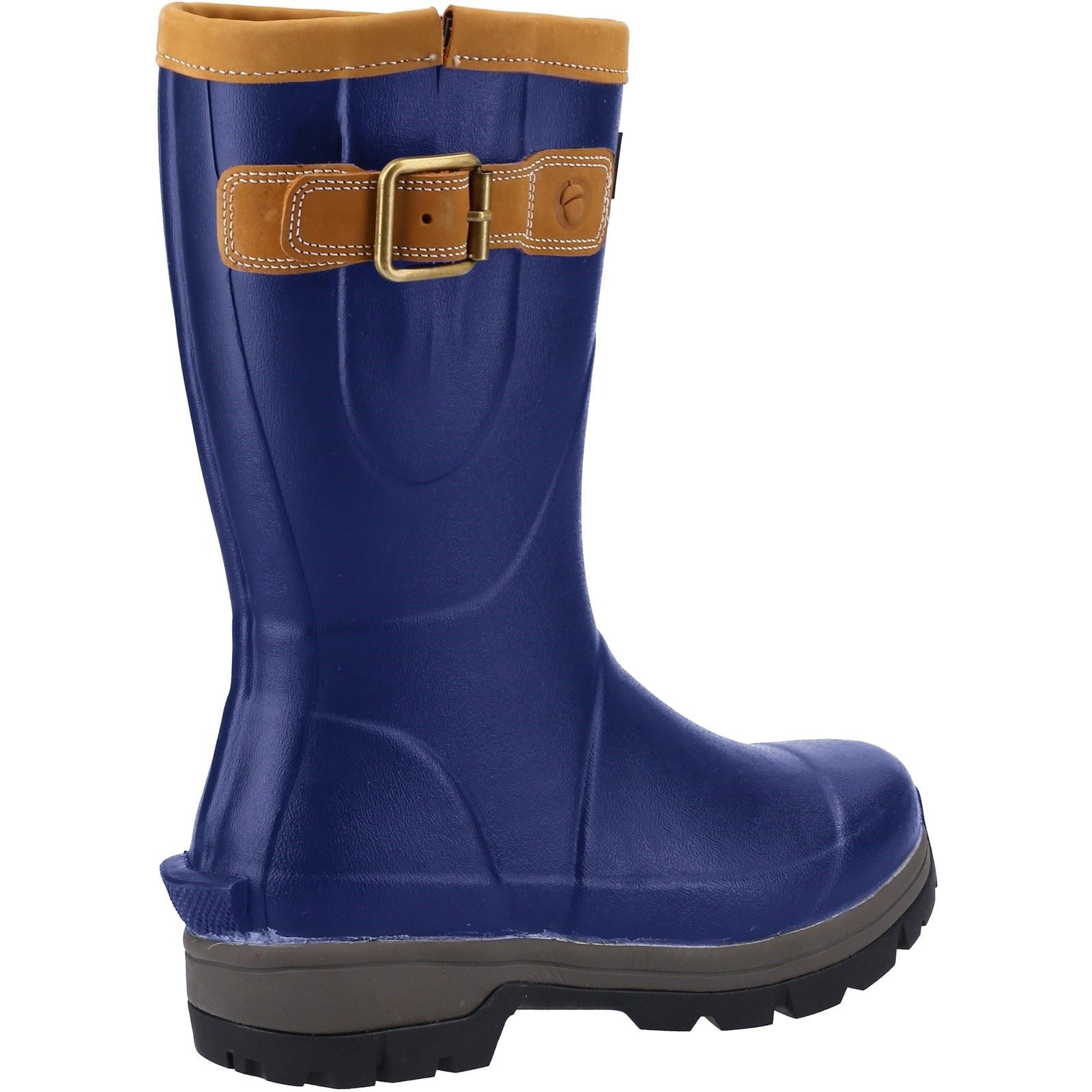 Cotswold Stratus Short Bottes De Pluie Pour Femmes En Caoutchouc Bleu Marine