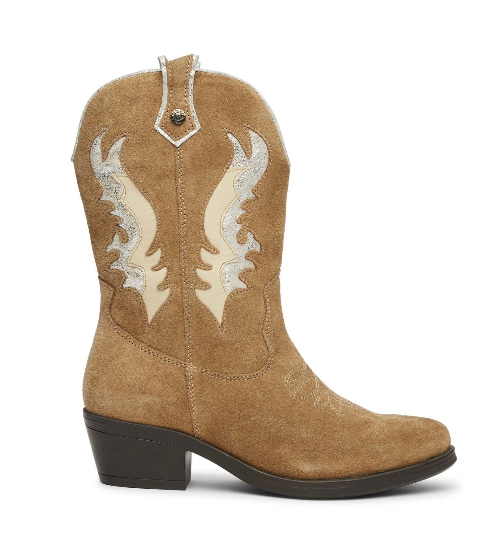 Osprey London The Louisville Bottes Beiges Pour Femmes En Suède