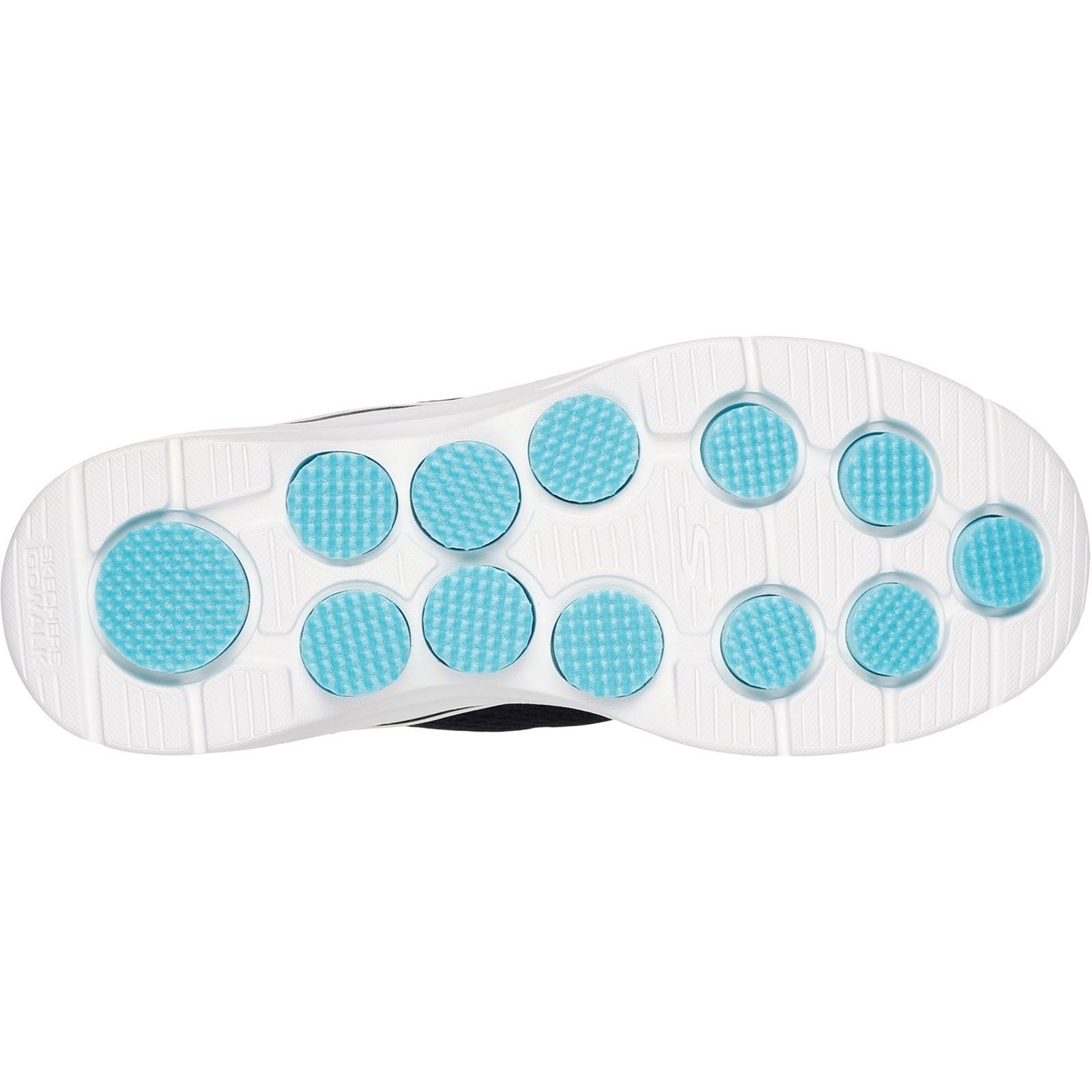 Skechers GO WALK 7 Cosmic Waves Baskets De Sport Pour Femmes En Synthétique Noir/Turquoise