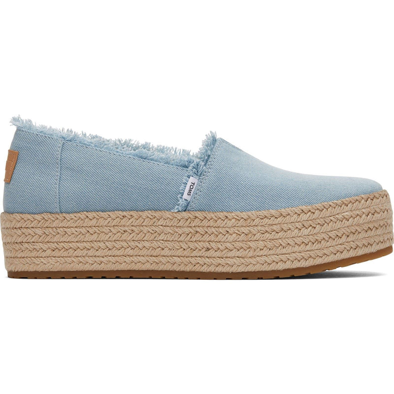 TOMS Valencia Espadrilles Bleu Pâle Femme 100% Coton