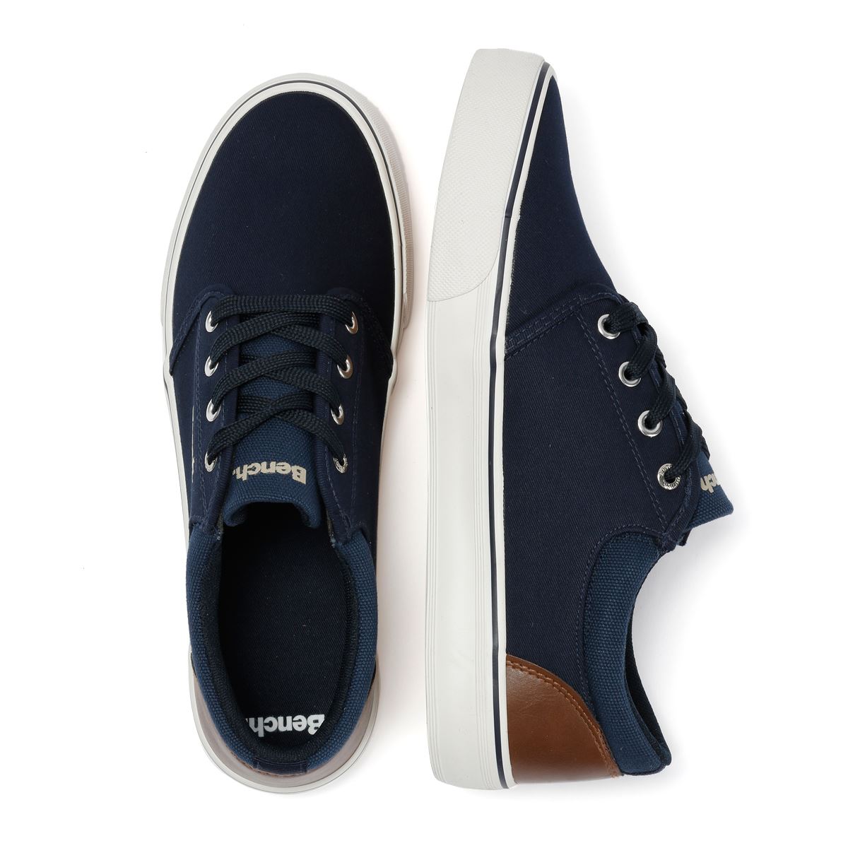 Bench Donnie Baskets Bleues En Toile Pour Hommes