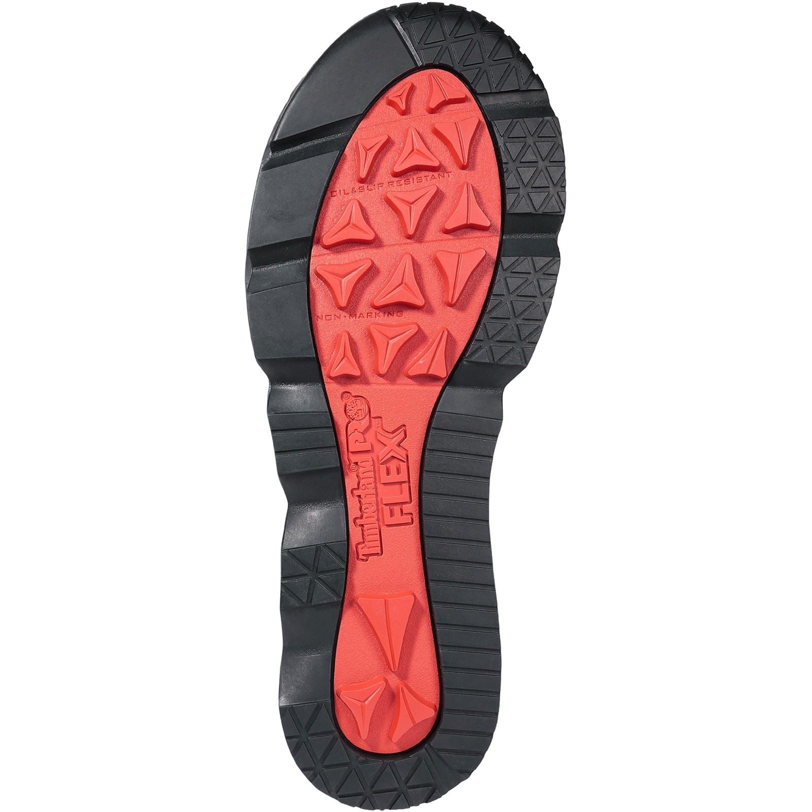 Timberland Pro Bottes De Sécurité Morphix En Cuir Noir/Rouge De Six Pouces