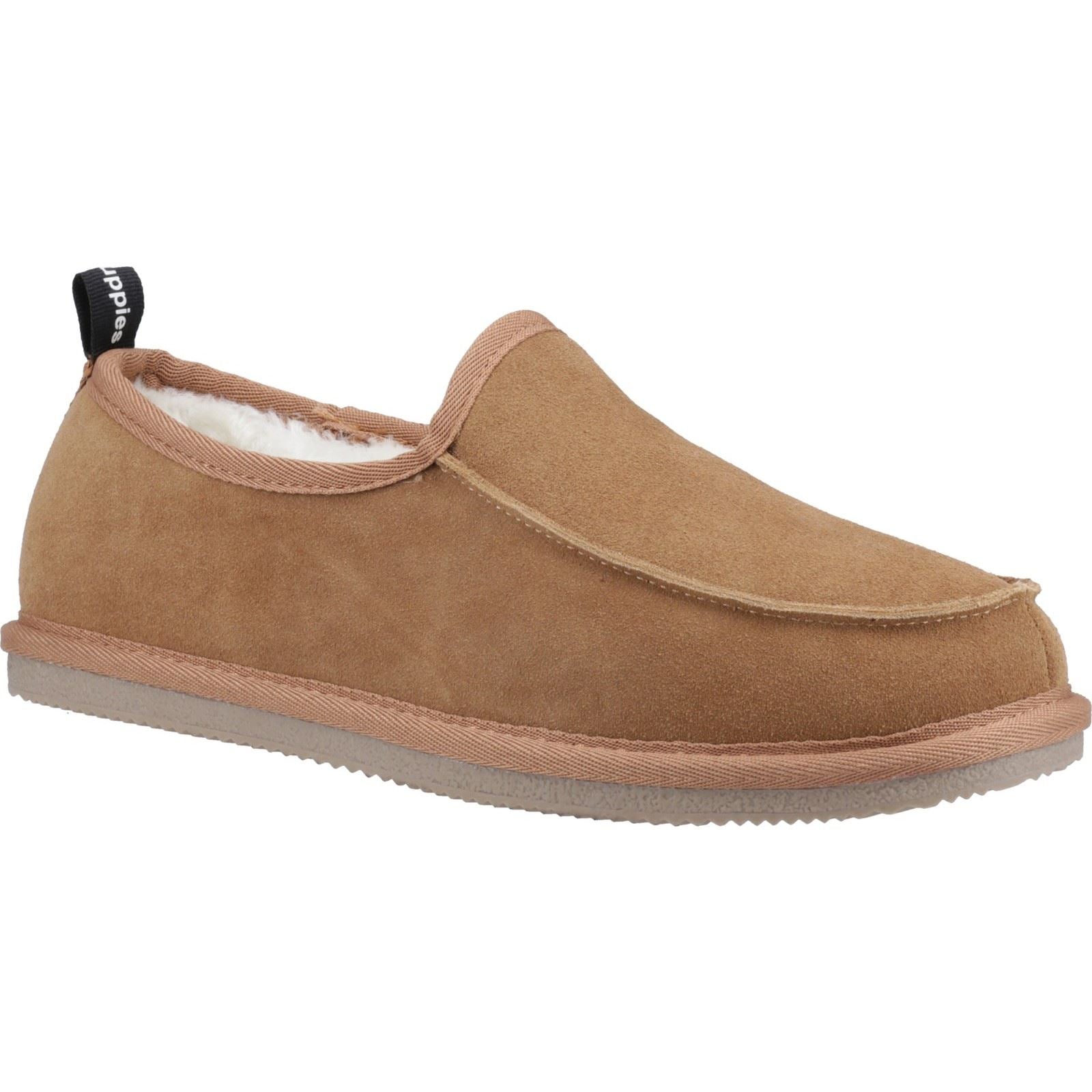 Hush Puppies Charles Chaussons En Daim Pour Hommes De Couleur Tan