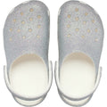 Crocs Classic Glitter Clog Mocassins Blancs En Thermoplastique