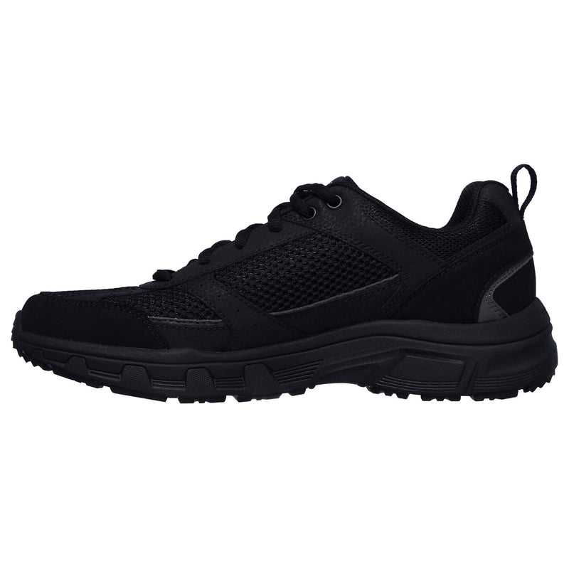 Skechers Oak Canyon Verketta Baskets Noires En Cuir Pour Hommes