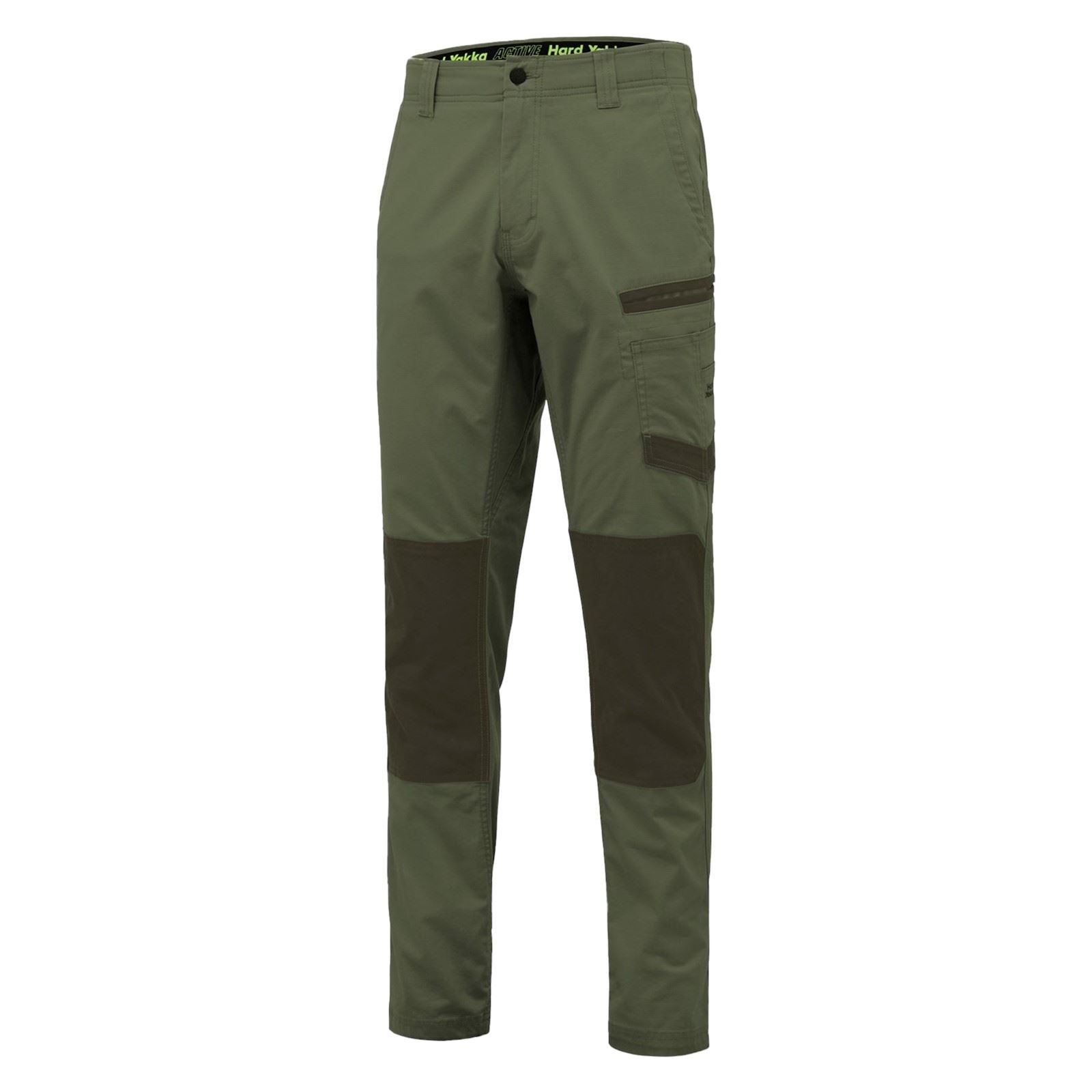 Hard Yakka Raptor Active Pantalons D'extérieur Pour Hommes En Coton Verts