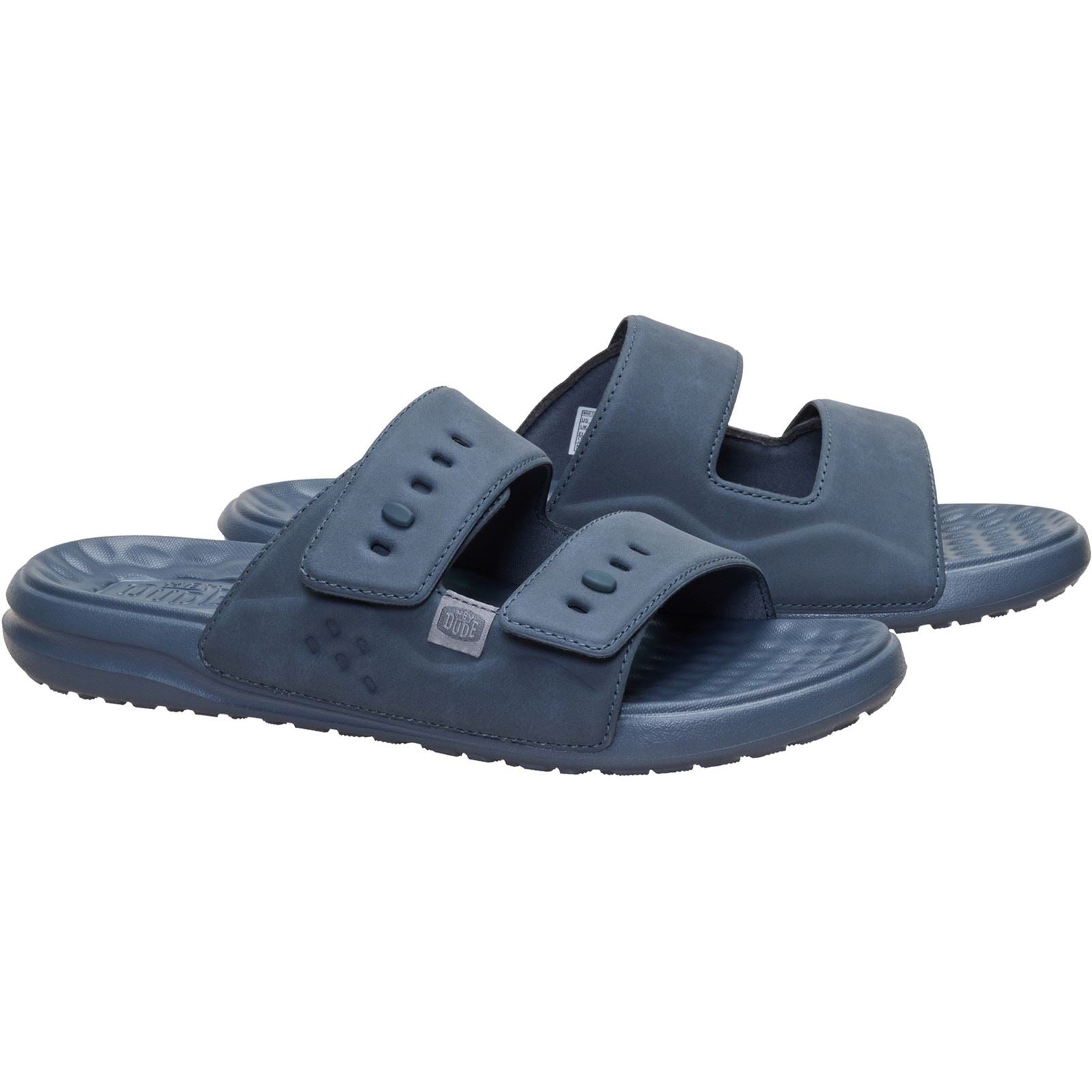 HEYDUDE Wave 2 Strap Sandales Turbulence Grey Pour Hommes En Polyuréthane