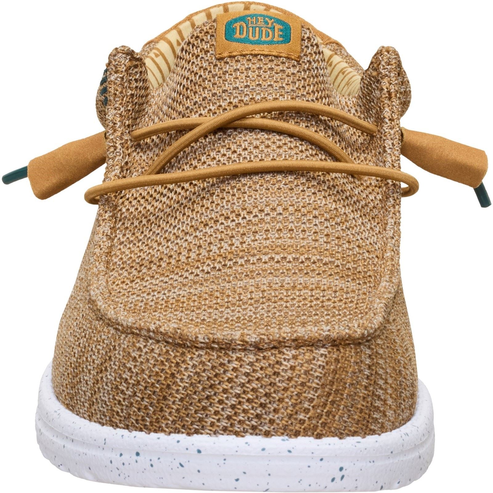 HEYDUDE Wally Stretch Sox Mocassins En Polyester Pour Hommes Marron Os/Multi