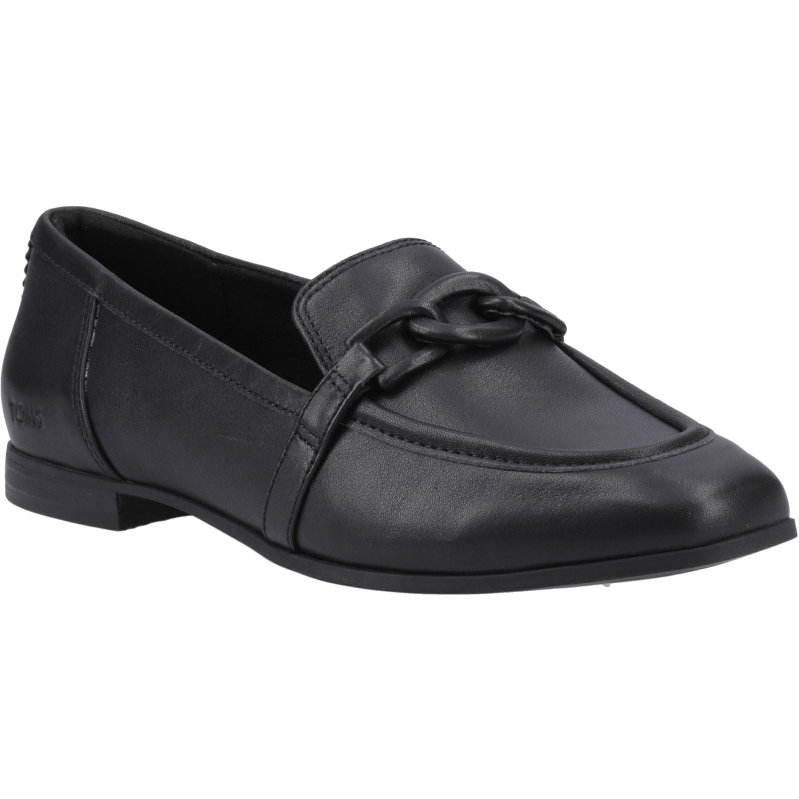 TOMS Lynette Mocassins Noirs Pour Femmes En Cuir