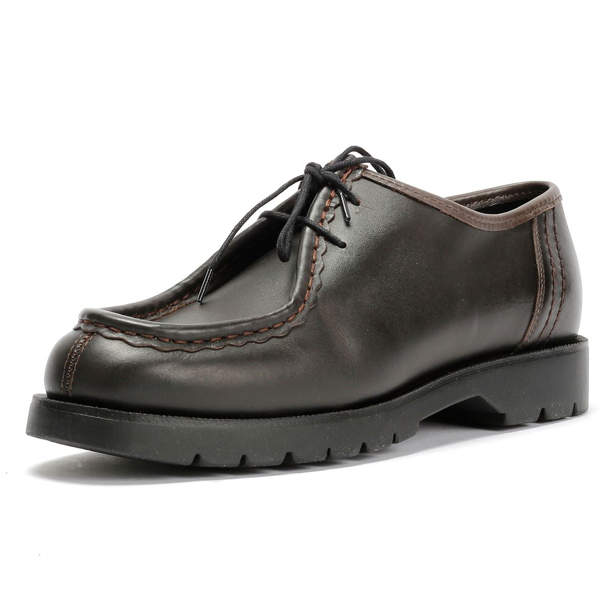 Kleman Padror Chaussures En Cuir Pour Hommes Brunes À Lacets