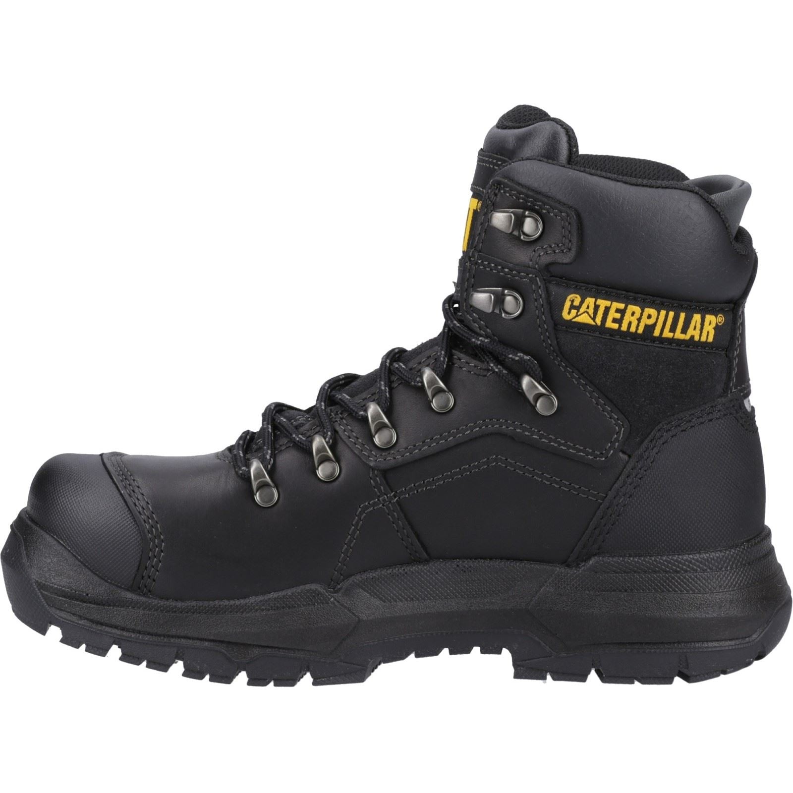 Caterpillar Bottes De Sécurité Noires En Cuir Diagnostic 2.0